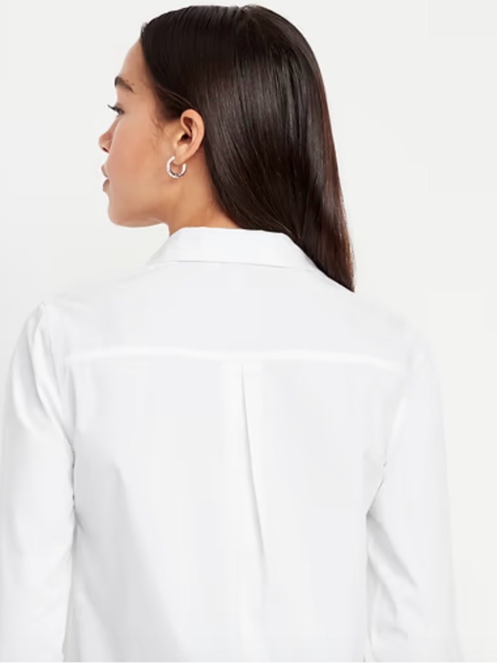 Old Navy White Button-Down Shirt - Picture 2 of 3